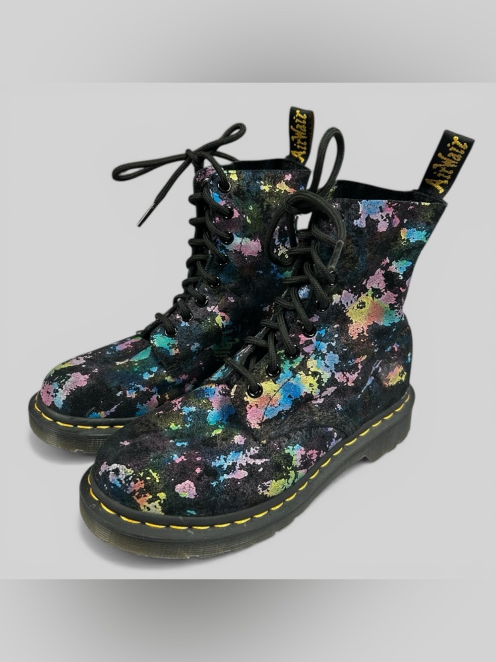 Dr. Martens Women’s 1460 Pascal Confetti Suede Lace Up Boots US Size 6 - Picture 5 of 14